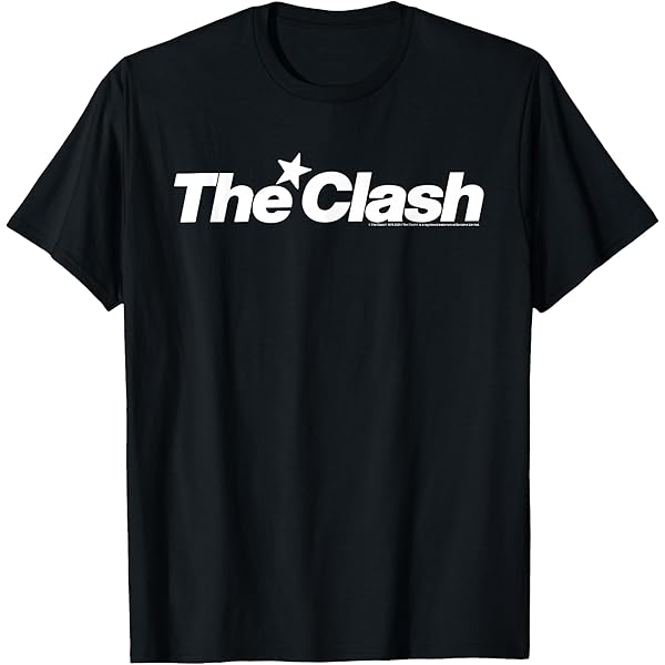 Amazon.com: The Clash - White Star Logo T-Shirt : Clothing